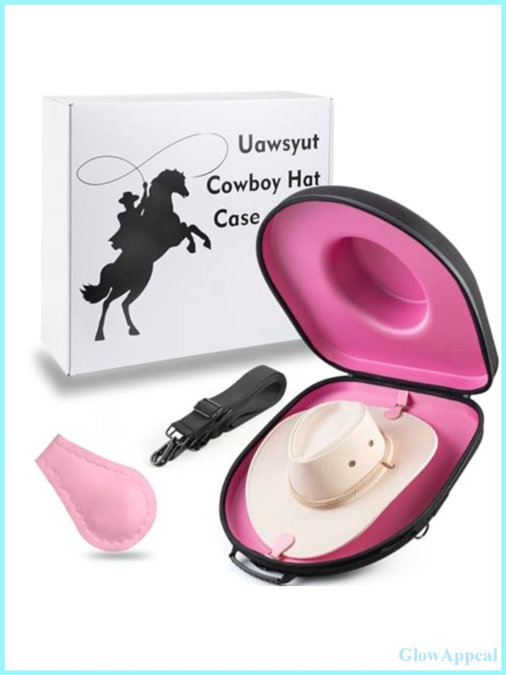 Crushproof Hard-Shell Hat Case Travel Storage with Adjustable Strap